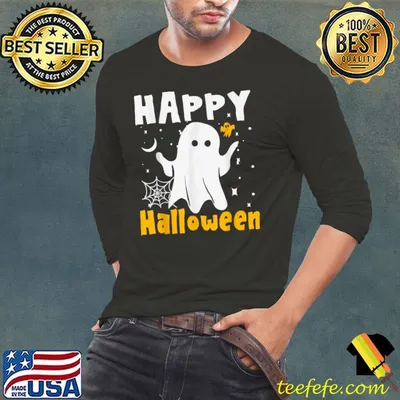 Cute Boo Happy Halloween Design T-Shirt