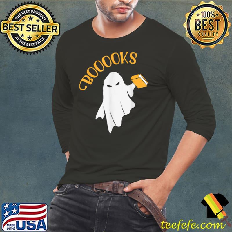 Cute Booooks Halloween Book Lover Design T-Shirt