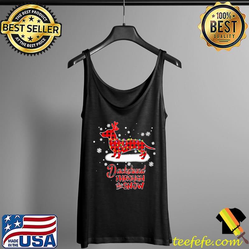Dachsund Through The Snow Christmas Light s Tank Top Dachsund Through The Snow Christmas Light s Tank Top