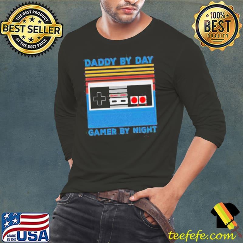 Daddy by day gamer by night vintage shirt Daddy by day gamer by night vintage shirt