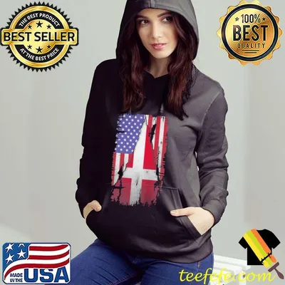 Danish american flag shirt