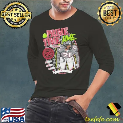 Deion Sanders Fake Craft Beer Label Prime Time Lime shirt