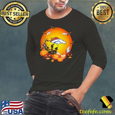 Denver Broncos Football Pumpkin Halloween Shirt
