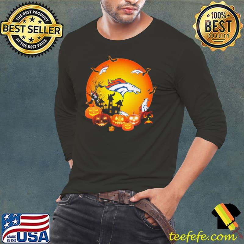Denver Broncos Football Pumpkin Halloween Shirt Denver Broncos Football Pumpkin Halloween Shirt