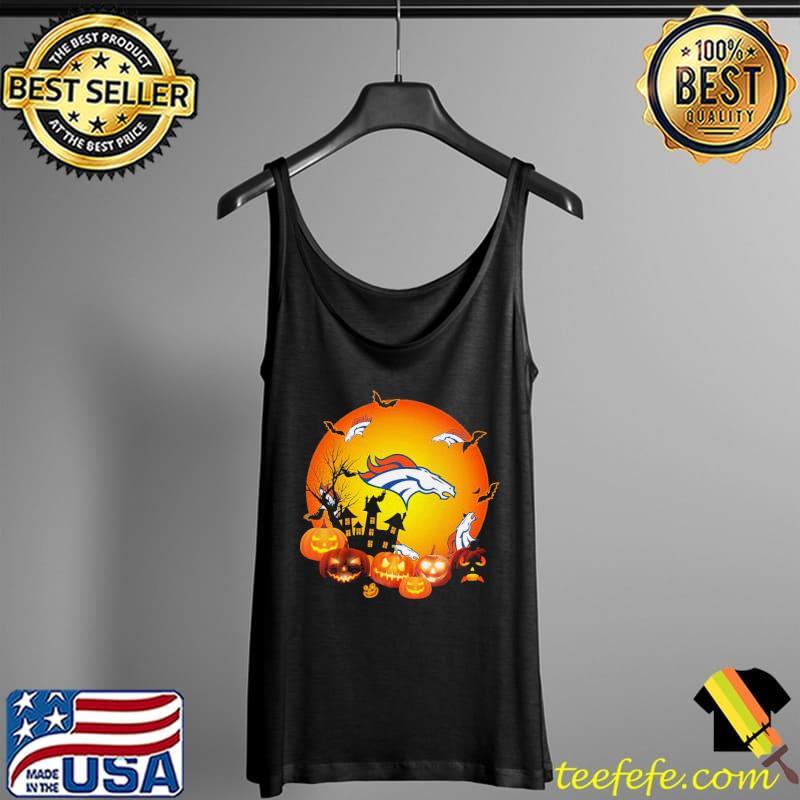 Denver Broncos Football Pumpkin Halloween Shirt Tank Top Denver Broncos Football Pumpkin Halloween Shirt Tank Top