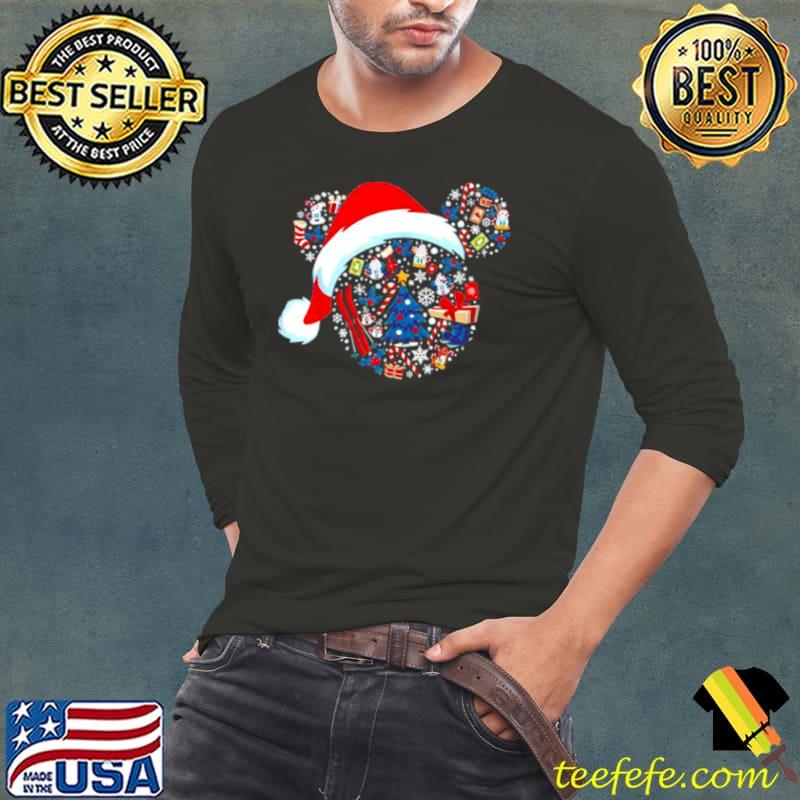 Disney Mickey Mouse Icon Winter Lodge Xmas Long Sleeve Tee Disney Mickey Mouse Icon Winter Lodge Xmas Long Sleeve Tee