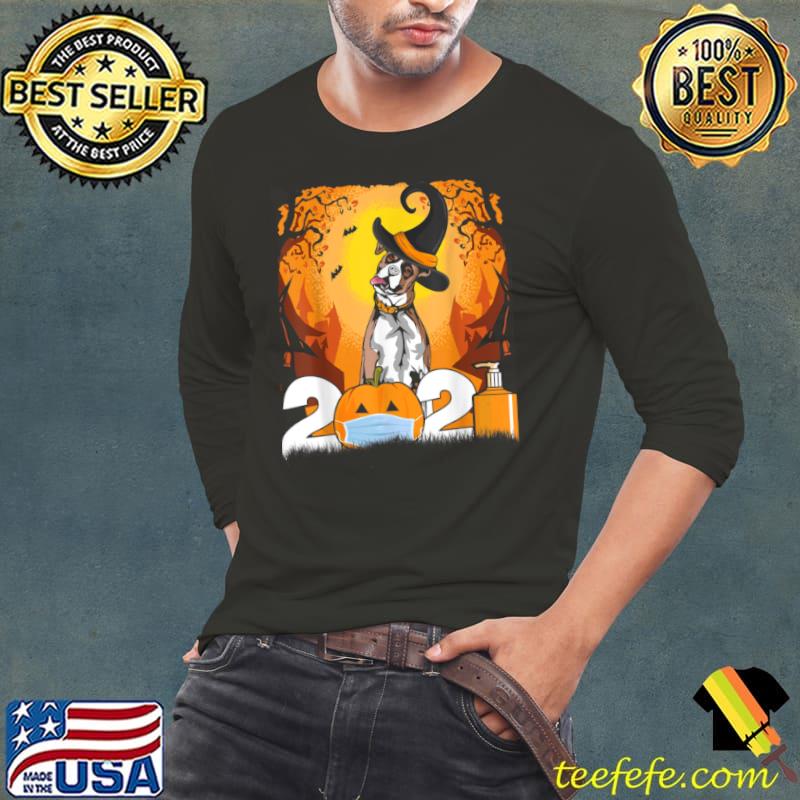 Dog Boxer Witch Hat Funny Halloween 2021 Puppy Lover T Shirt Long Sleeve Tee Dog Boxer Witch Hat Funny Halloween 2021 Puppy Lover T Shirt Long Sleeve Tee