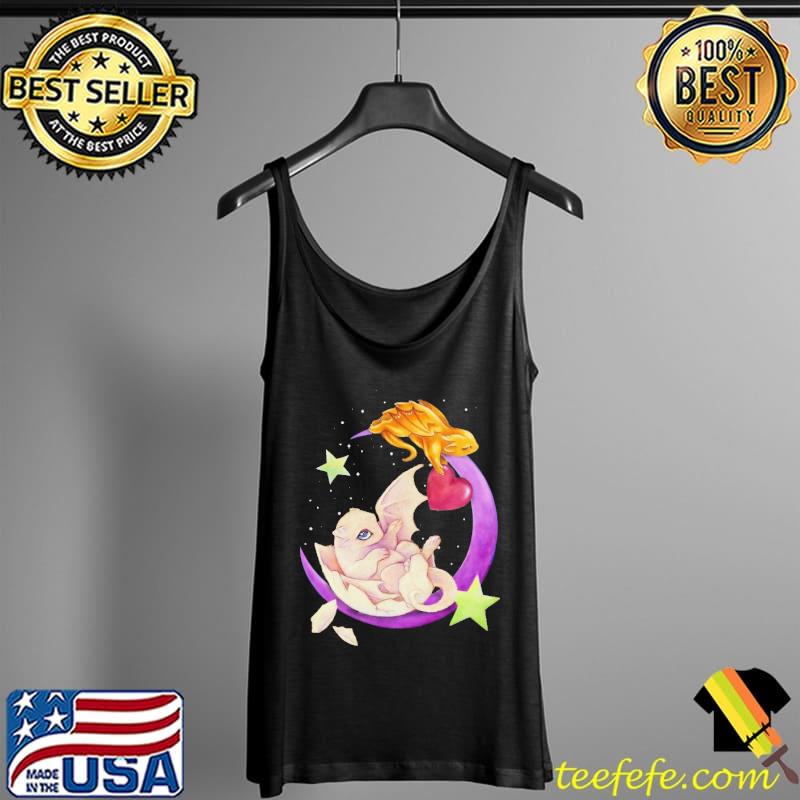 Dragon Beauty On The Moon Shirt Tank Top Dragon Beauty On The Moon Shirt Tank Top