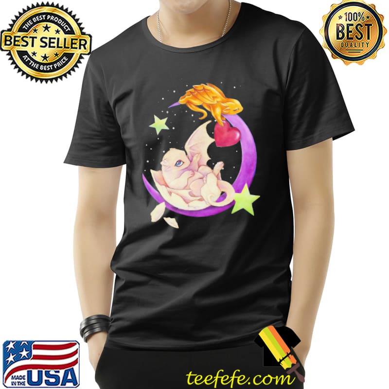 Dragon Beauty On The Moon Shirt Unisex Dragon Beauty On The Moon Shirt Unisex