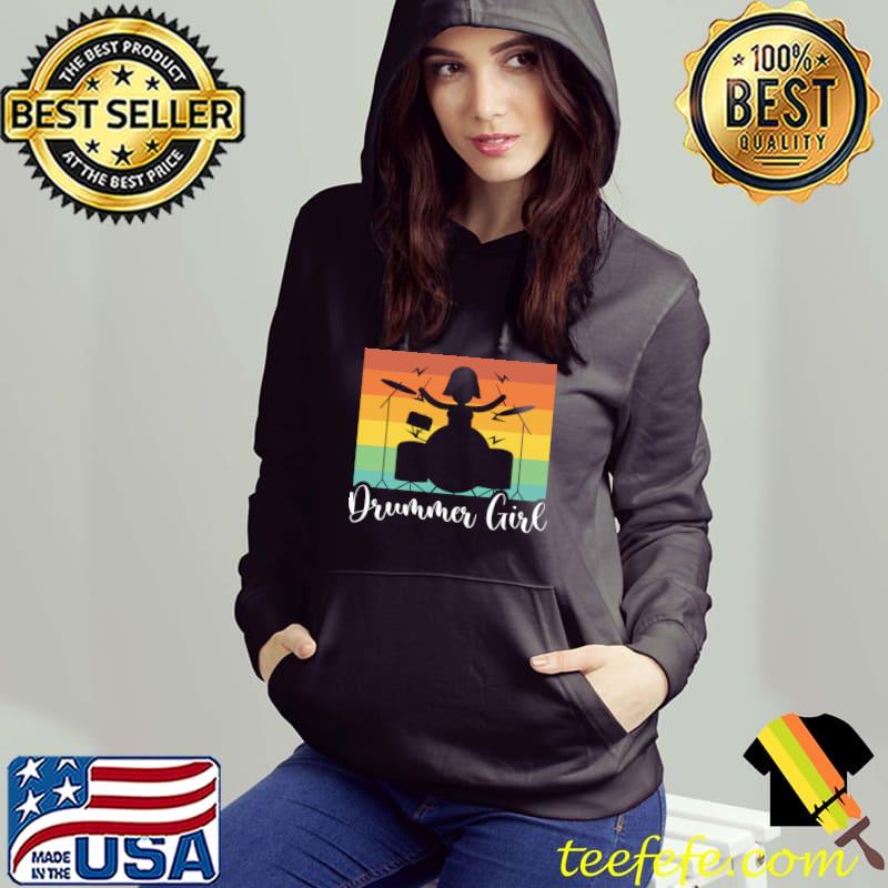 Drummer Girl Who Plays Percussion In A Band Drummer T-shirt Drummer Girl Who Plays Percussion In A Band Drummer T-shirt