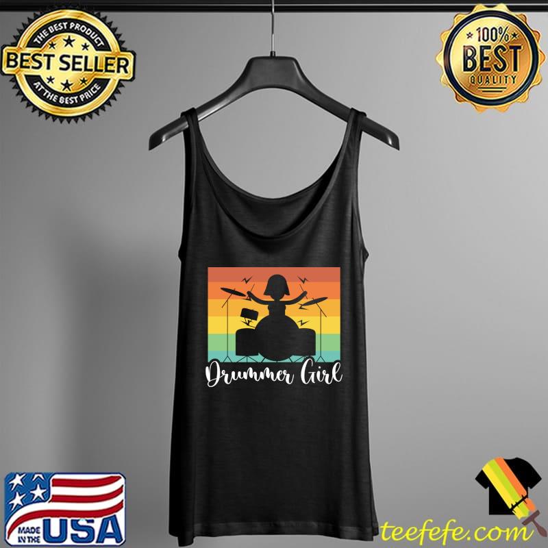 Drummer Girl Who Plays Percussion In A Band Drummer T-s Tank Top Drummer Girl Who Plays Percussion In A Band Drummer T-s Tank Top