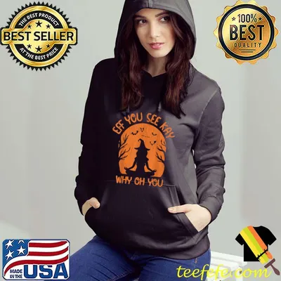 Eff You See Kay Why Oh You Yoga Witch Halloween Costume Yoga T Shirt
