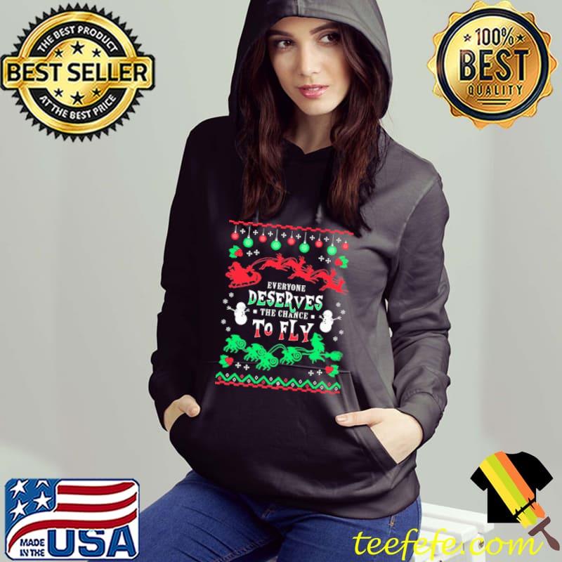 Everyone Deserves The Change To Fly Ugly Christmas Shirt