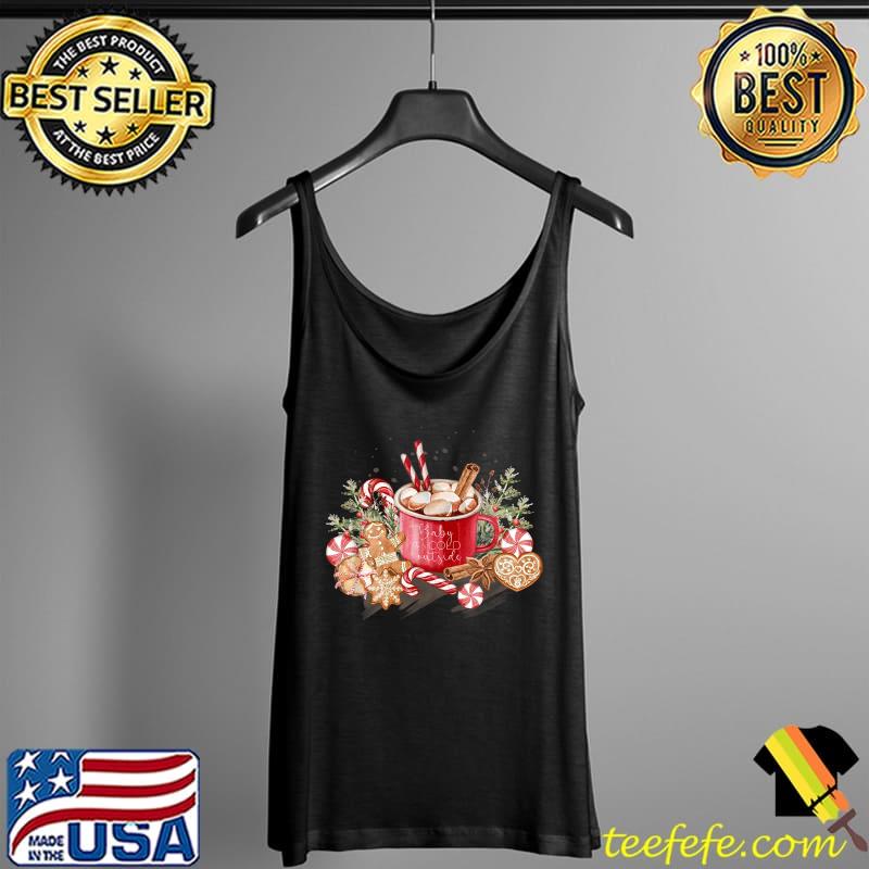 Festive Christmas Hot Cocoa Gingerbread Man and Candy Cane T-Shirt Tank Top Festive Christmas Hot Cocoa Gingerbread Man and Candy Cane T-Shirt Tank Top