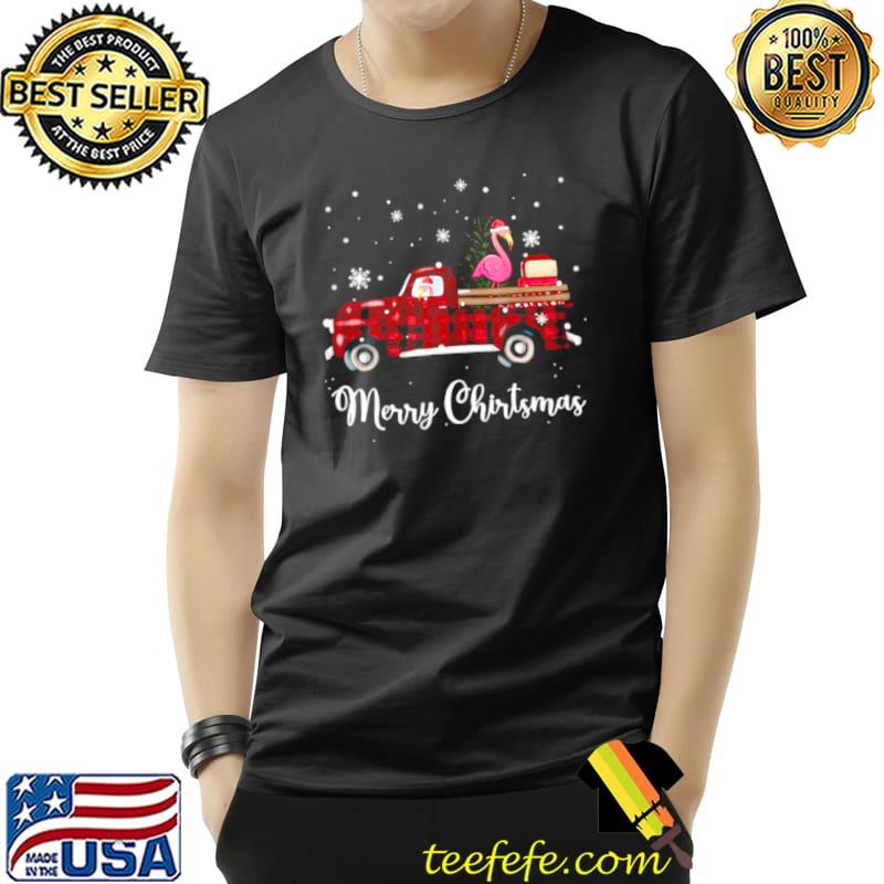 Flamingos in truck Merry Christmas Unisex Flamingos in truck Merry Christmas Unisex