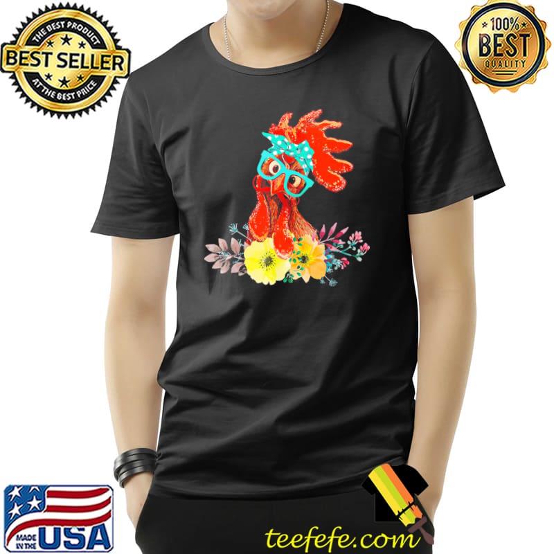 Flowers Chicken Shirt Unisex Flowers Chicken Shirt Unisex
