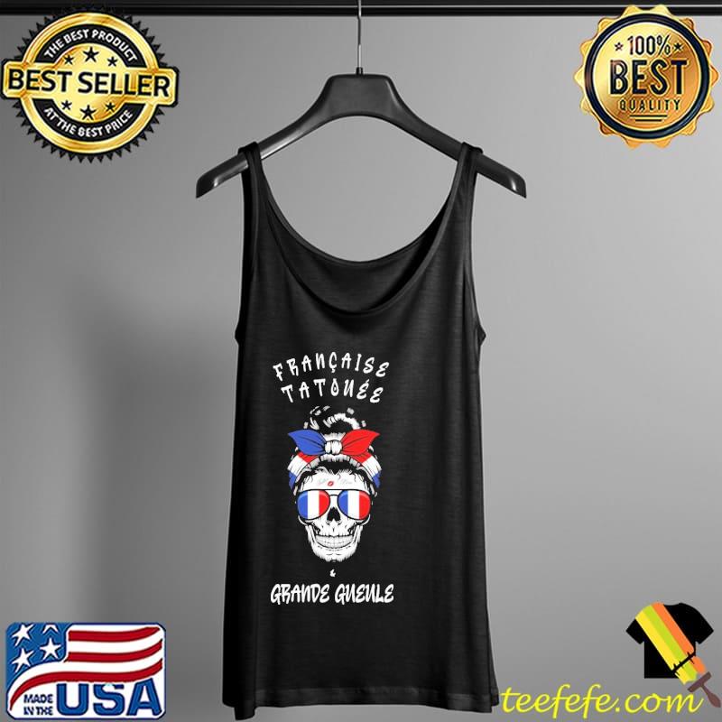 Francaise Tatonee Grande Gueule Skull Shirt Tank Top Francaise Tatonee Grande Gueule Skull Shirt Tank Top