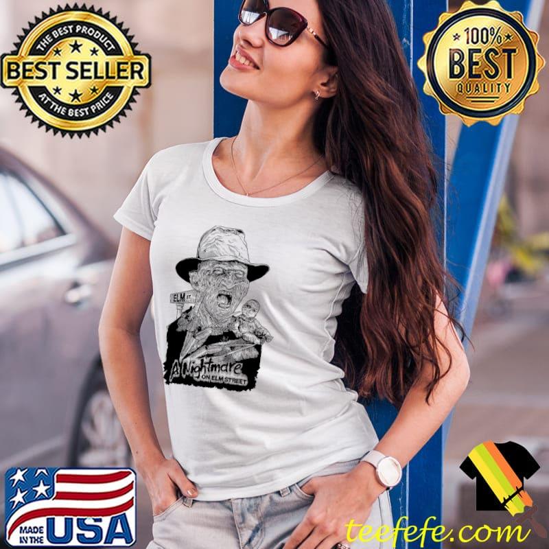 Freddy Krueger Nightmare on Elm Street Shirt Ladies Tee Freddy Krueger Nightmare on Elm Street Shirt Ladies Tee