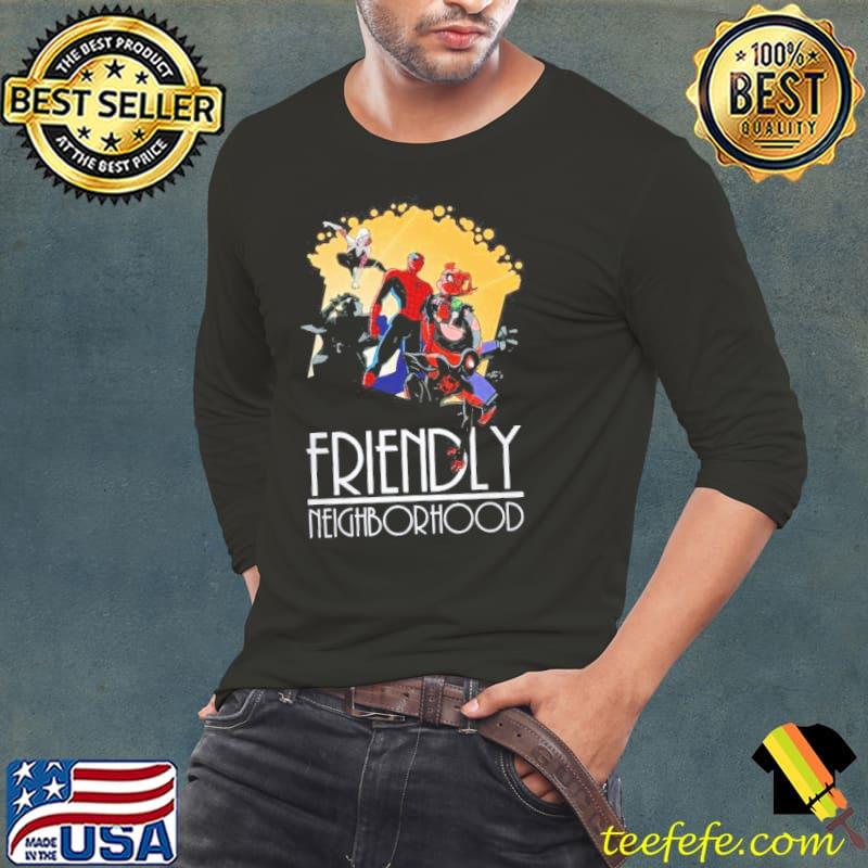 Friendly Nieghborhood Spiderman Batman Shirt Long Sleeve Tee Friendly Nieghborhood Spiderman Batman Shirt Long Sleeve Tee