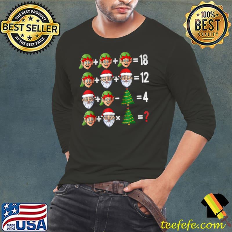 Funny 2021 Christmas Order of Operations Quiz Math Teacher xmas T Shirt Long Sleeve Tee Funny 2021 Christmas Order of Operations Quiz Math Teacher xmas T Shirt Long Sleeve Tee