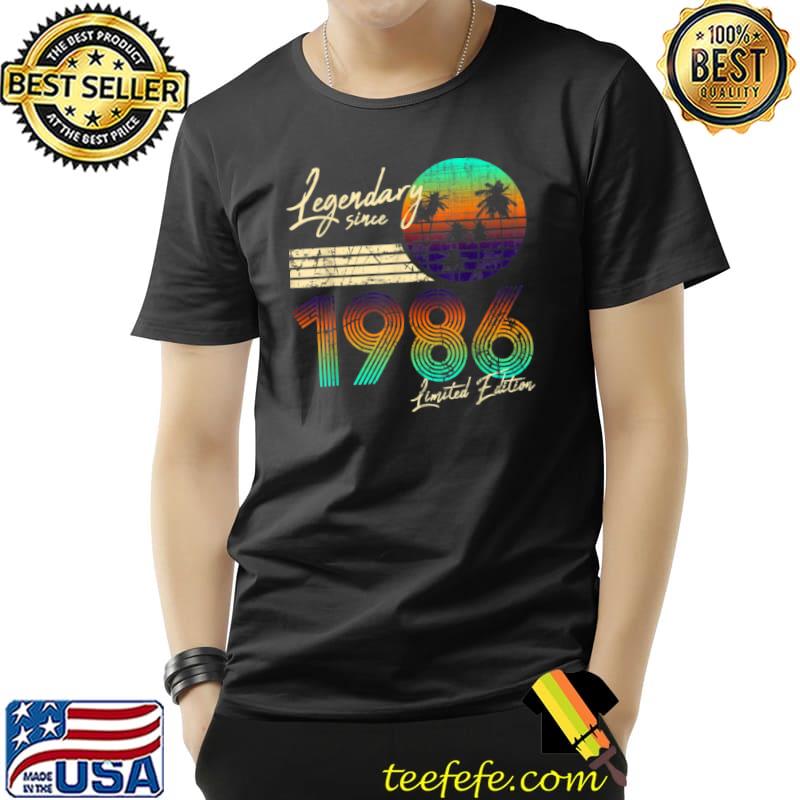 Funny 35th Birthday Gift Legendary Since 1986 T Shirt Unisex Funny 35th Birthday Gift Legendary Since 1986 T Shirt Unisex