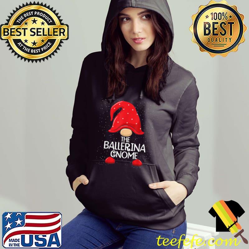 Funny Ballerina Gnome Matching Family Group Christmas Party Pajama T Shirt