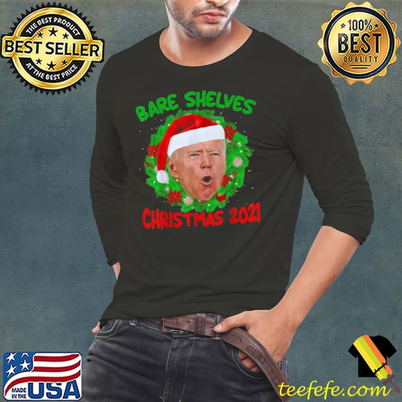 Funny Bare Shelves Biden Funny Meme Christmas Foxtrot Xmas Bravo T Shirt Long Sleeve Tee Funny Bare Shelves Biden Funny Meme Christmas Foxtrot Xmas Bravo T Shirt Long Sleeve Tee