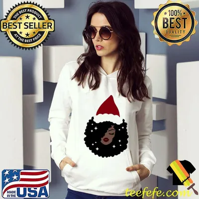 Funny black African American Santa Apparel Christmas Shirt