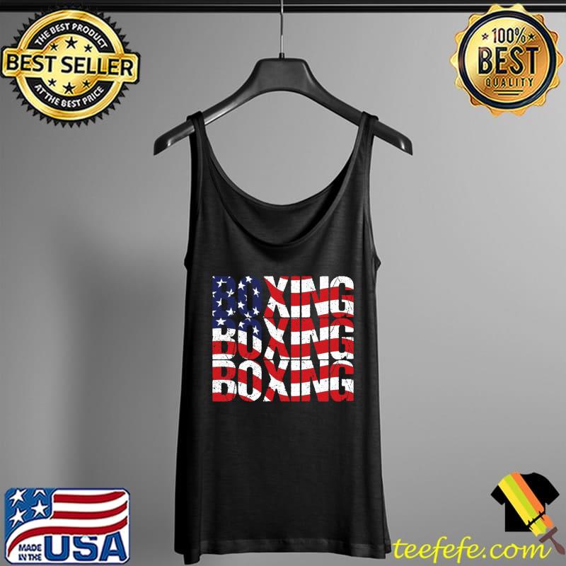Funny Boxing Hoodie Distressed American Flag T-Shirt Tank Top Funny Boxing Hoodie Distressed American Flag T-Shirt Tank Top