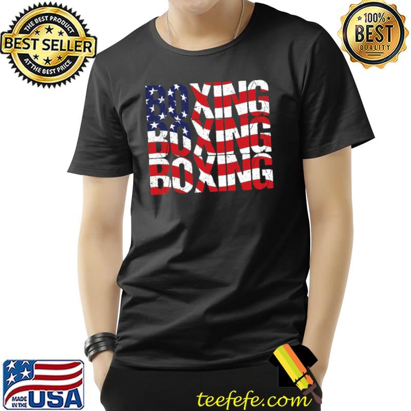 Funny Boxing Hoodie Distressed American Flag T-Shirt Unisex Funny Boxing Hoodie Distressed American Flag T-Shirt Unisex