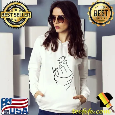 Funny cute Finger Heart Love Unisex T-Shirt