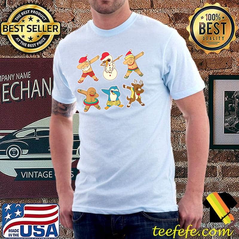 Funny dabbing Christmas Crew Santa And Friends T-Shirt Unisex Funny dabbing Christmas Crew Santa And Friends T-Shirt Unisex