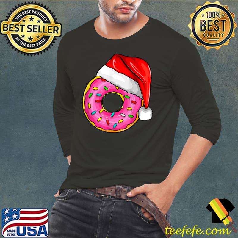Funny Donut Christmas Xmas Doughnut Women Kids Men T-Shirt Long Sleeve Tee Funny Donut Christmas Xmas Doughnut Women Kids Men T-Shirt Long Sleeve Tee