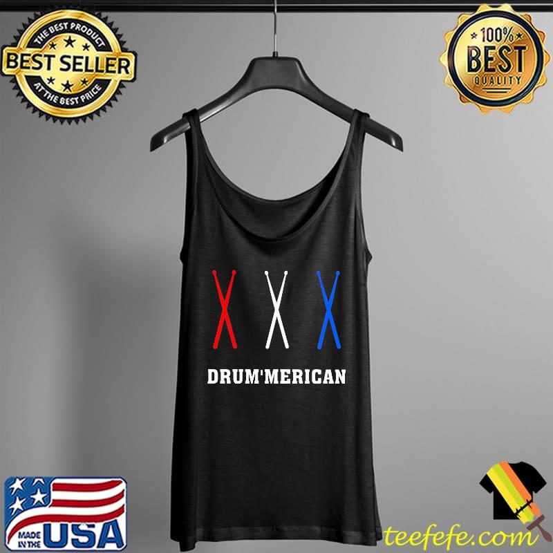 Funny Drum Merican Drumstick Vintage Shirt Tank Top Funny Drum Merican Drumstick Vintage Shirt Tank Top