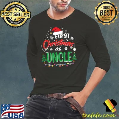 Funny first Christmas as Uncle New Great Uncle 1st Christmas T-shirt