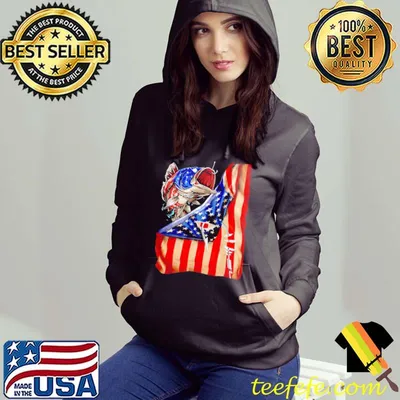 Funny fishing American Flag Shirt