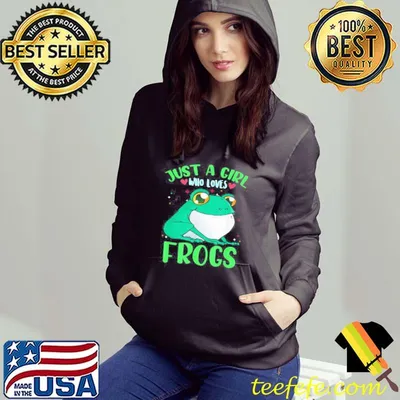 Funny Frog Themed Just a Girl Who Loves Frogs Shirt
