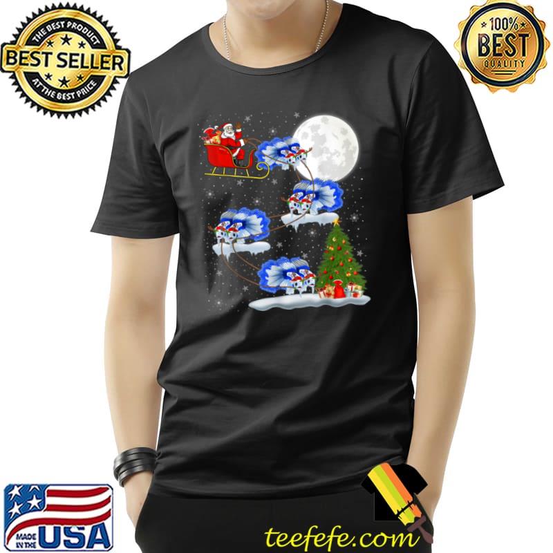 Funny Funny Xmas Lighting Tree Santa Riding Betta Fish Christmas T Shirt Unisex Funny Funny Xmas Lighting Tree Santa Riding Betta Fish Christmas T Shirt Unisex