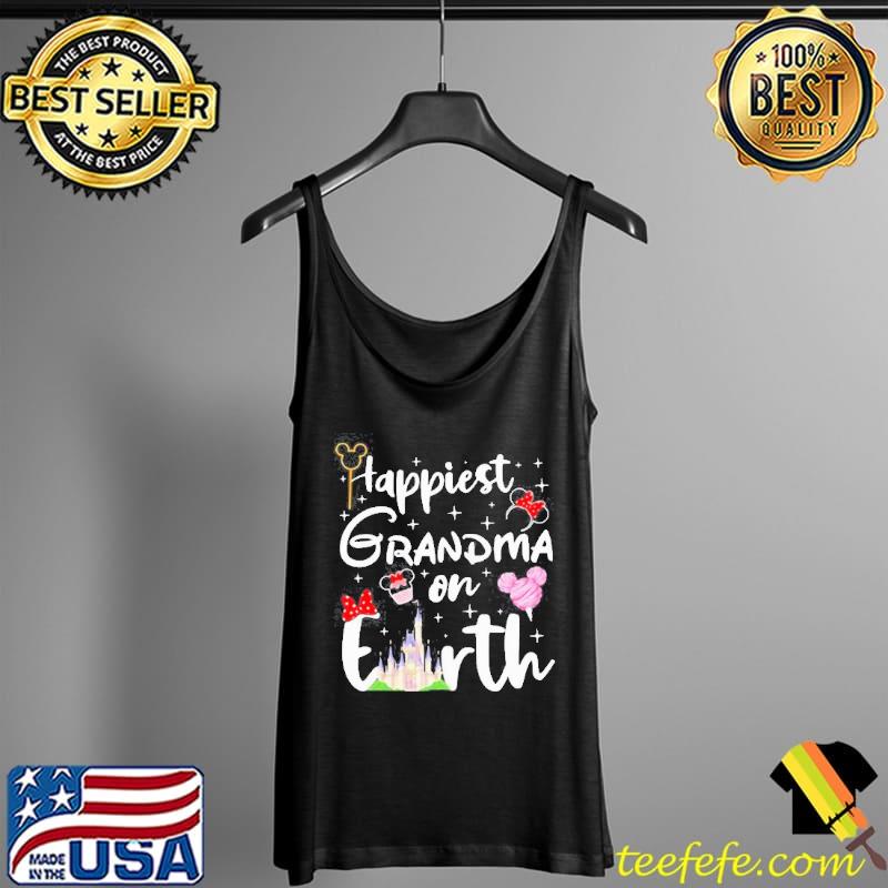 Funny Happiest Grandma On Earth Disney Shirt Tank Top Funny Happiest Grandma On Earth Disney Shirt Tank Top