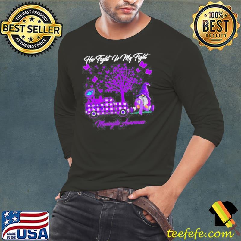 Funny His Fight is My Fightingitis Awareness Shirt Long Sleeve Tee Funny His Fight is My Fightingitis Awareness Shirt Long Sleeve Tee