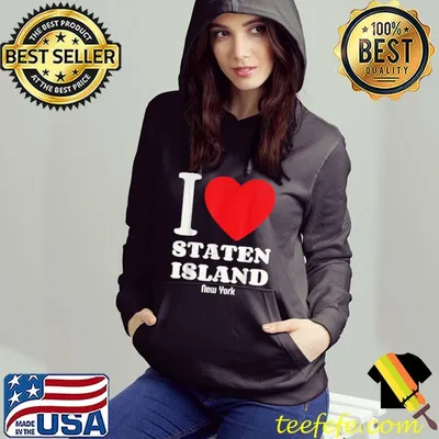 Funny I Love Staten Island New-York Lover Retro Distressed Style T-Shirt