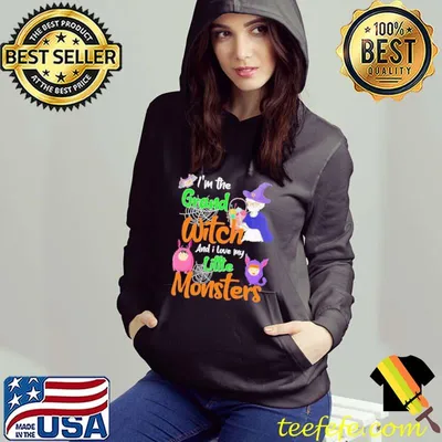 Funny I’m The Grand Witch And I Love My Little Monsters Halloween Shirt