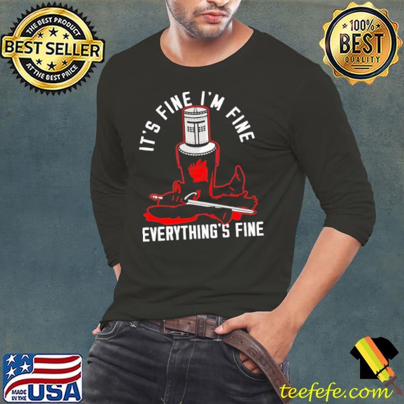 Funny It's Fine I'm Fine Everything's Fine Retro Shirt