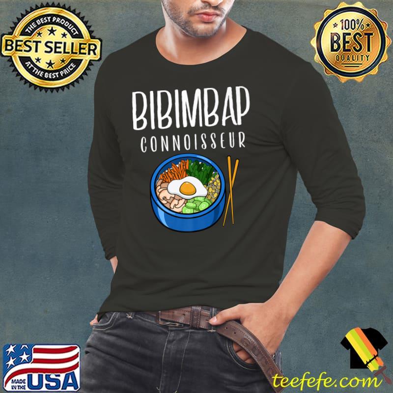 Funny Korean Food Bibimbap Connoisseur Premium T-Shirt Long Sleeve Tee Funny Korean Food Bibimbap Connoisseur Premium T-Shirt Long Sleeve Tee