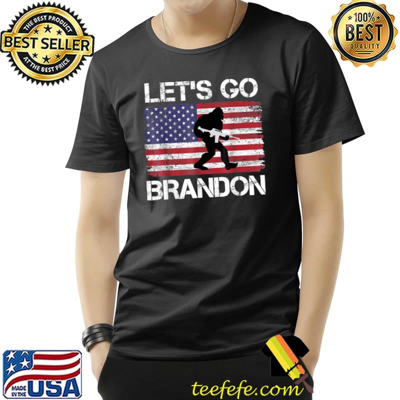 Funny Let's Go Branson Brandon Bigfoot American Flag T-Shirt Unisex Funny Let's Go Branson Brandon Bigfoot American Flag T-Shirt Unisex