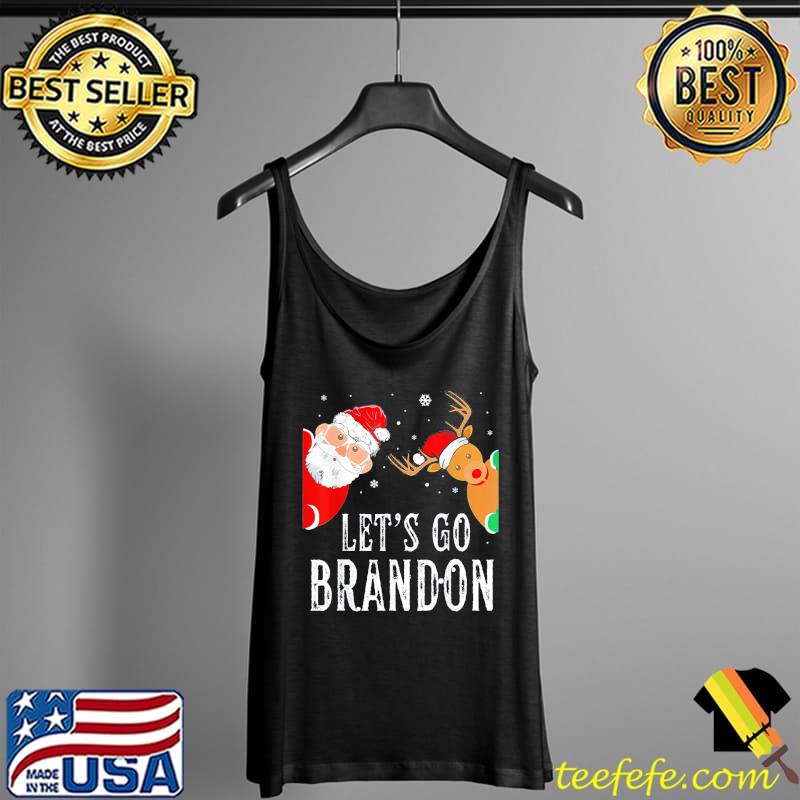 Funny Let's go branson brandon santa hat christmas lights Tank Top Funny Let's go branson brandon santa hat christmas lights Tank Top