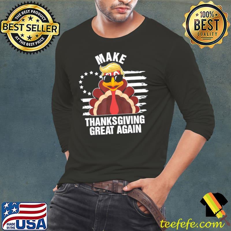 Funny make Thanksgiving Great Again Trump Turkey Costume T-Shirt