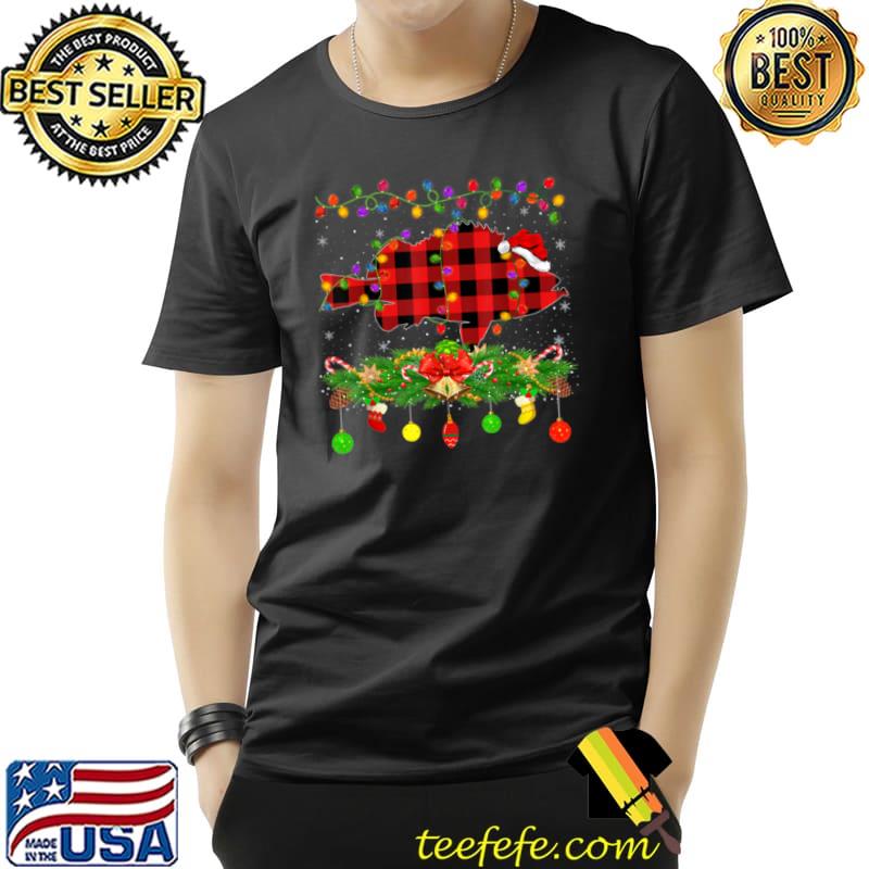 Funny Matching Buffalo Plaid Emperor Fish Christmas Pajama T Shirt Unisex Funny Matching Buffalo Plaid Emperor Fish Christmas Pajama T Shirt Unisex