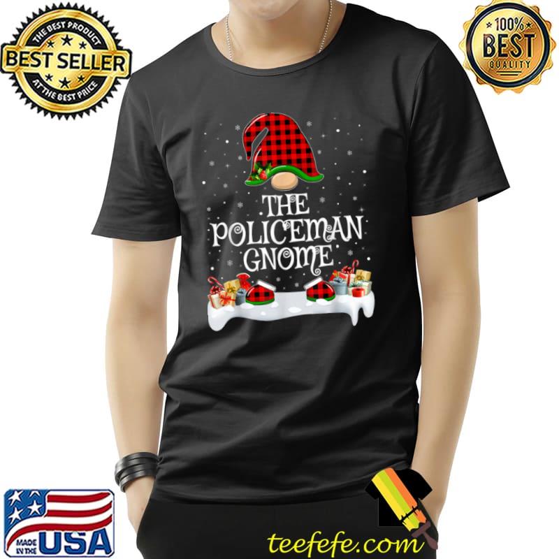 Funny Matching Red Buffalo Plaid The Policeman Gnome Christmas T Shirt Unisex Funny Matching Red Buffalo Plaid The Policeman Gnome Christmas T Shirt Unisex