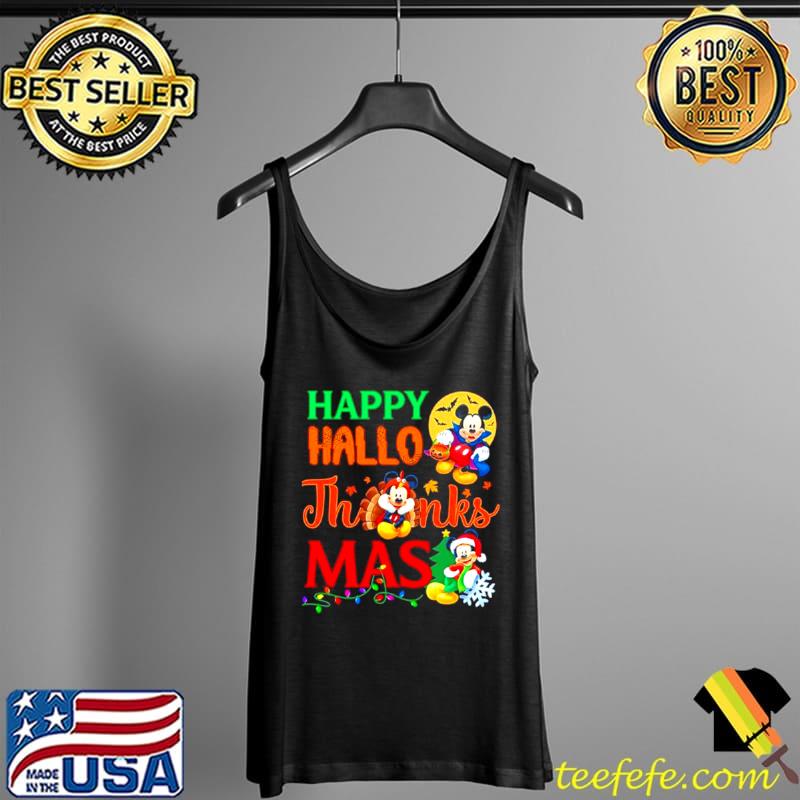 Funny mickey Mouse Happy Hallo ThnaksMas Christmas s Tank Top Funny mickey Mouse Happy Hallo ThnaksMas Christmas s Tank Top
